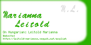 marianna leitold business card